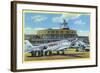 New York City, New York - La Guardia Field with Parked Planes-Lantern Press-Framed Art Print