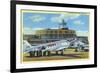 New York City, New York - La Guardia Field with Parked Planes-Lantern Press-Framed Art Print