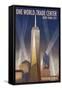 New York City, New York - One World Trade Center-Lantern Press-Framed Stretched Canvas