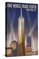 New York City, New York - One World Trade Center-Lantern Press-Stretched Canvas