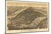 New York City, New York - Panoramic Map-null-Mounted Poster