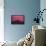 New York City, New York - Pink Skyline-Lantern Press-Framed Stretched Canvas displayed on a wall