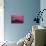 New York City, New York - Pink Skyline-Lantern Press-Stretched Canvas displayed on a wall