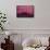 New York City, New York - Pink Skyline-Lantern Press-Framed Stretched Canvas displayed on a wall