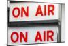 New York City, New York, USA. Vintage 'On Air' signs from a TV or radio studio.-Julien McRoberts-Mounted Photographic Print
