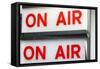 New York City, New York, USA. Vintage 'On Air' signs from a TV or radio studio.-Julien McRoberts-Framed Stretched Canvas