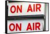 New York City, New York, USA. Vintage 'On Air' signs from a TV or radio studio.-Julien McRoberts-Framed Stretched Canvas