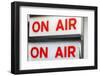 New York City, New York, USA. Vintage 'On Air' signs from a TV or radio studio.-Julien McRoberts-Framed Photographic Print