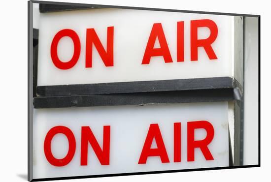 New York City, New York, USA. Vintage 'On Air' signs from a TV or radio studio.-Julien McRoberts-Mounted Photographic Print