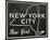 New York City, New York-John W^ Golden-Mounted Art Print