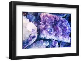 New York City, Ny Beautiful Gems and Crystals on Display-Julien McRoberts-Framed Photographic Print