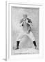 New York City, NY, New York Giants, California Brown, Baseball Card-Lantern Press-Framed Art Print