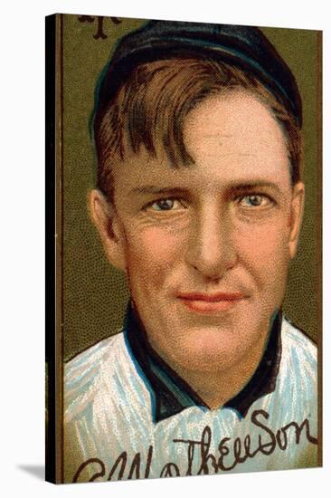 New York City, NY, New York Giants, Christopher Mathewson, Baseball Card-Lantern Press-Stretched Canvas