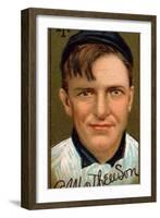 New York City, NY, New York Giants, Christopher Mathewson, Baseball Card-Lantern Press-Framed Art Print