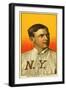 New York City, NY, New York Giants, Christy Mathewson, Baseball Card-Lantern Press-Framed Art Print