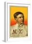 New York City, NY, New York Giants, Christy Mathewson, Baseball Card-Lantern Press-Framed Art Print