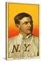 New York City, NY, New York Giants, Christy Mathewson, Baseball Card-Lantern Press-Stretched Canvas