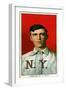 New York City, NY, New York Giants, Fred Merkle, Baseball Card-Lantern Press-Framed Art Print