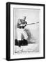 New York City, NY, New York Giants, George Gore, Baseball Card-Lantern Press-Framed Art Print