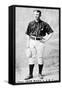 New York City, NY, New York Giants, John, Capt. Ward, Baseball Card-Lantern Press-Framed Stretched Canvas