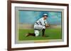 New York City, NY, New York Giants, John McGraw, Baseball Card-Lantern Press-Framed Art Print