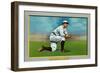 New York City, NY, New York Giants, John McGraw, Baseball Card-Lantern Press-Framed Art Print