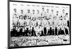 New York City, NY, New York Giants, New York Giants Team Photo, Baseball Card-Lantern Press-Mounted Art Print