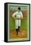 New York City, NY, New York Giants, Willie Keeler, Baseball Card-Lantern Press-Framed Stretched Canvas