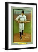 New York City, NY, New York Giants, Willie Keeler, Baseball Card-Lantern Press-Framed Art Print