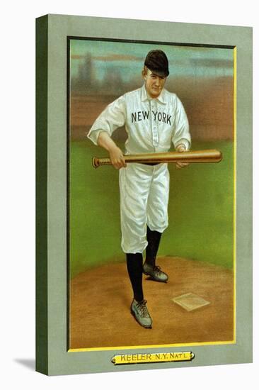 New York City, NY, New York Giants, Willie Keeler, Baseball Card-Lantern Press-Stretched Canvas