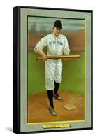 New York City, NY, New York Giants, Willie Keeler, Baseball Card-Lantern Press-Framed Stretched Canvas