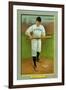 New York City, NY, New York Giants, Willie Keeler, Baseball Card-Lantern Press-Framed Art Print