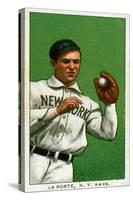 New York City, NY, New York Highlanders, Frank LaPorte, Baseball Card-Lantern Press-Stretched Canvas