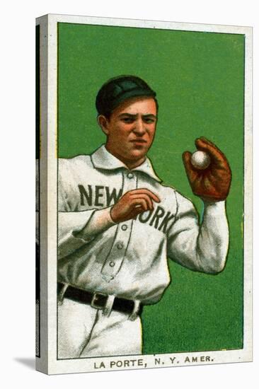 New York City, NY, New York Highlanders, Frank LaPorte, Baseball Card-Lantern Press-Stretched Canvas