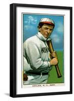 New York City, NY, New York Highlanders, Willie Keeler, Baseball Card-Lantern Press-Framed Art Print