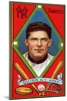 New York City, NY, New York Yankees, John Quinn, Baseball Card-Lantern Press-Mounted Art Print