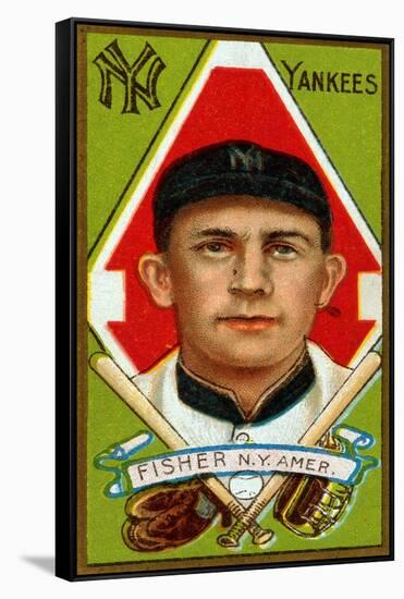 New York City, NY, New York Yankees, Ray Fisher, Baseball Card-Lantern Press-Framed Stretched Canvas