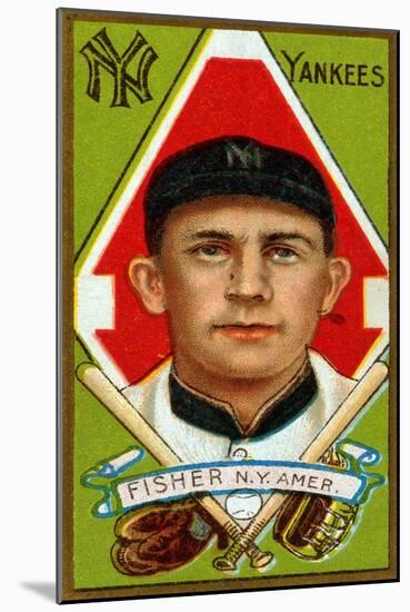 New York City, NY, New York Yankees, Ray Fisher, Baseball Card-Lantern Press-Mounted Art Print
