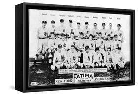 New York City, NY, New York Yankees, Team Photograph, Baseball Card-Lantern Press-Framed Stretched Canvas