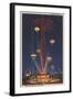 New York City, NY - Parachute Jump at World's Fair-Lantern Press-Framed Art Print