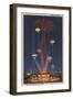 New York City, NY - Parachute Jump at World's Fair-Lantern Press-Framed Art Print