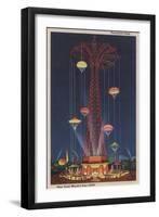 New York City, NY - Parachute Jump at World's Fair-Lantern Press-Framed Art Print