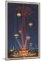 New York City, NY - Parachute Jump at World's Fair-Lantern Press-Mounted Art Print