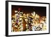 New York City of Lights - In the Style of Oil Painting-Philippe Hugonnard-Framed Giclee Print