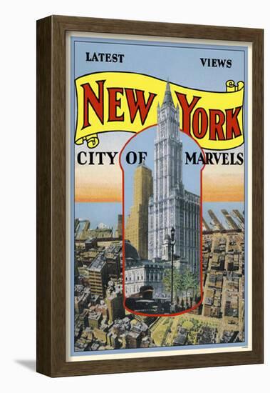 New York City of Marvels-null-Framed Poster