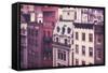 New York City Old Residential Buildings, Vintage Colors-Maciej Bledowski-Framed Stretched Canvas