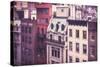 New York City Old Residential Buildings, Vintage Colors-Maciej Bledowski-Stretched Canvas