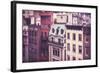 New York City Old Residential Buildings, Vintage Colors-Maciej Bledowski-Framed Photographic Print