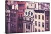 New York City Old Residential Buildings, Vintage Colors-Maciej Bledowski-Stretched Canvas