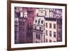 New York City Old Residential Buildings, Vintage Colors-Maciej Bledowski-Framed Photographic Print